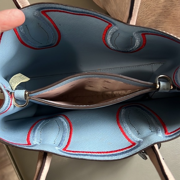 Kate Spade, New York EVA embroidered Bag with extra shoulder strap NICE - Picture 11 of 13